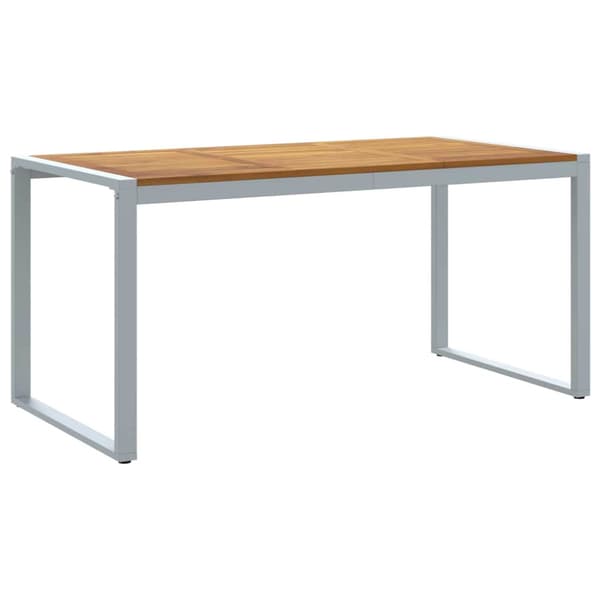 Trädgårdsmöbelset 7 pcs Grå Massivt Akaciaträ
