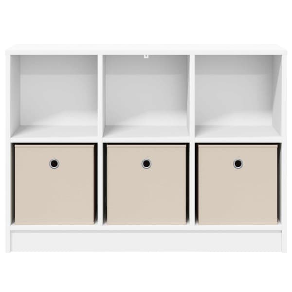 Sideboard med låda Vit 88,5 x 27,5 x 63,5 cm