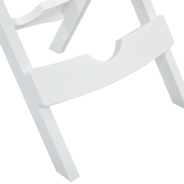 Hopfällbart trädgårdsbord 44,5x38,5x50 cm vit