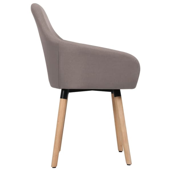 Matstolar 2 st taupe tyg