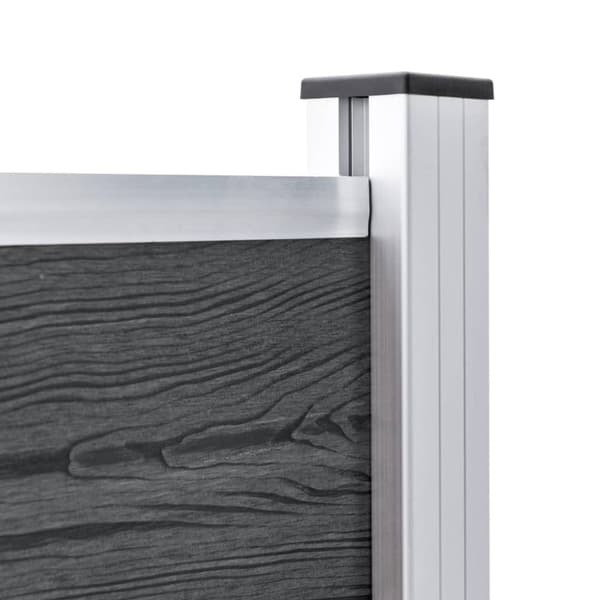 Staketstolpar 3 st aluminium 185 cm