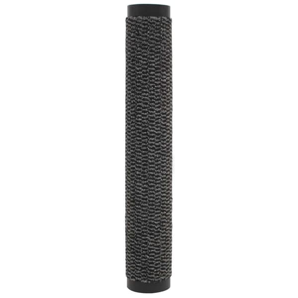 Dörrmattor 2 st rektangulär tuftad 80x120 cm antracit