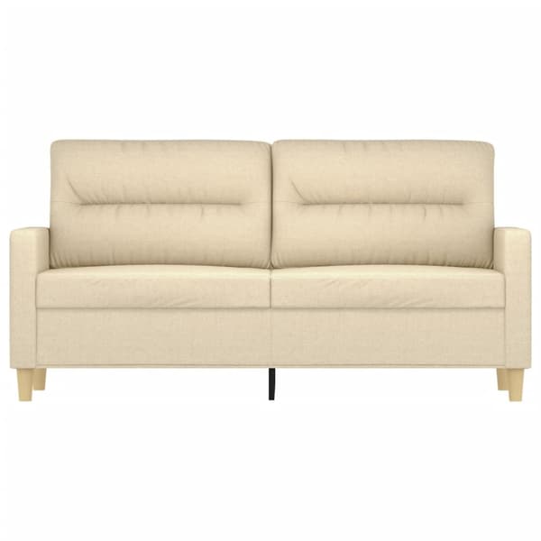 2-sitssoffa gräddvit 140 cm tyg