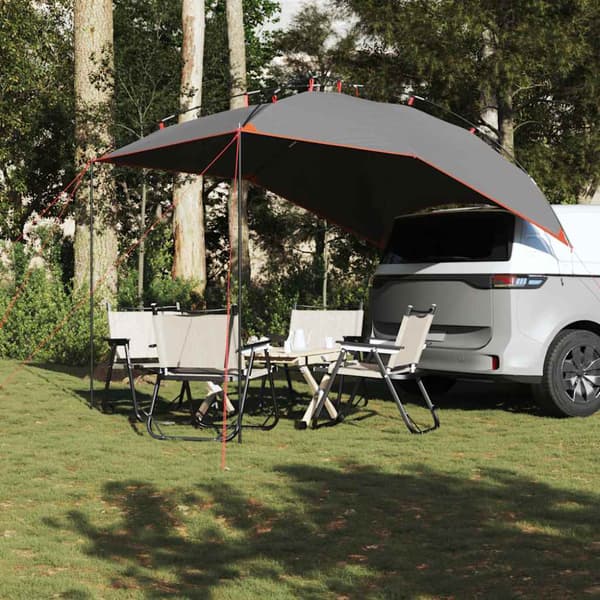 Biltält grå och orange vattentät