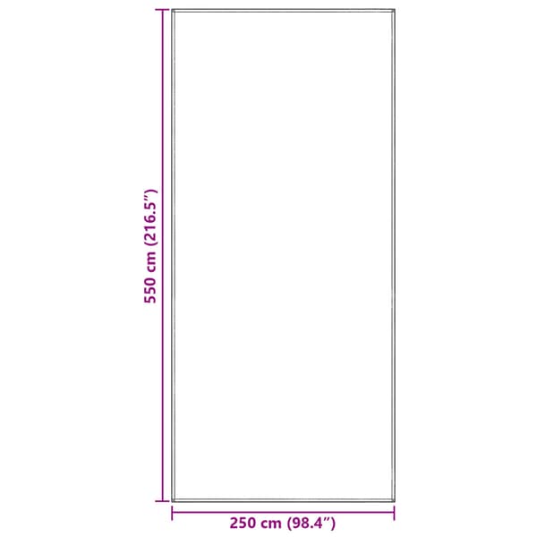 Tältmatta Ljusgrå 550 x 250 cm polyeten