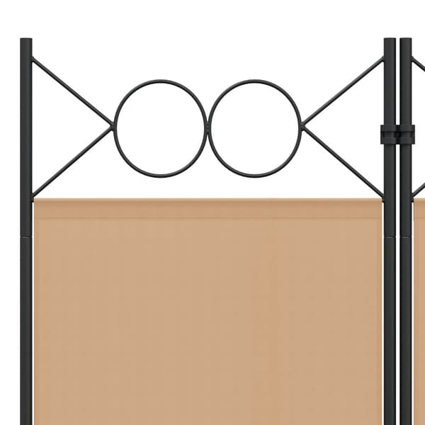 5-panel rumsavskiljare Beige 200 x 200 cm Tyg