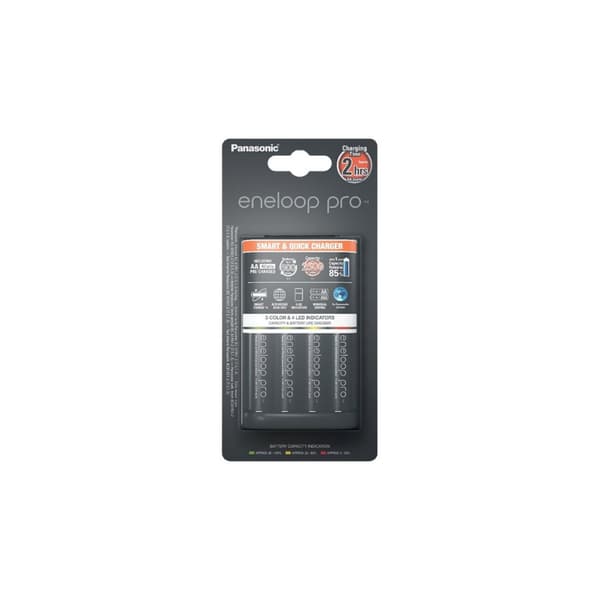 Panasonic eneloop pro smart & quick K-KJ55HCD40E batteriladdare - 4 x AA-typ - NiMH
