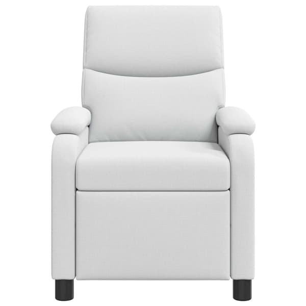 Massagefåtölj Vit Tyg
