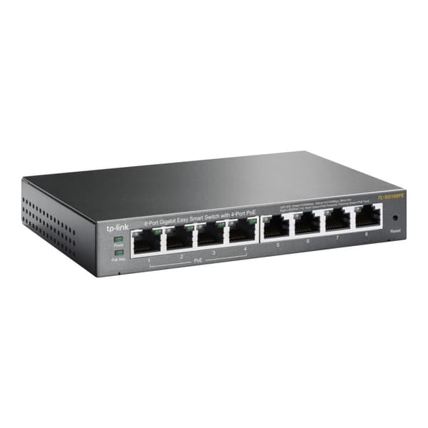 TP-Link Easy Smart TL-SG108PE - switch - 8 portar - smart