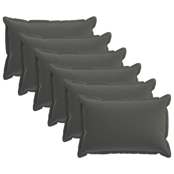 Kuddöverdrag 6 st HOUTEN Antracit 30 x 50 cm Polyester