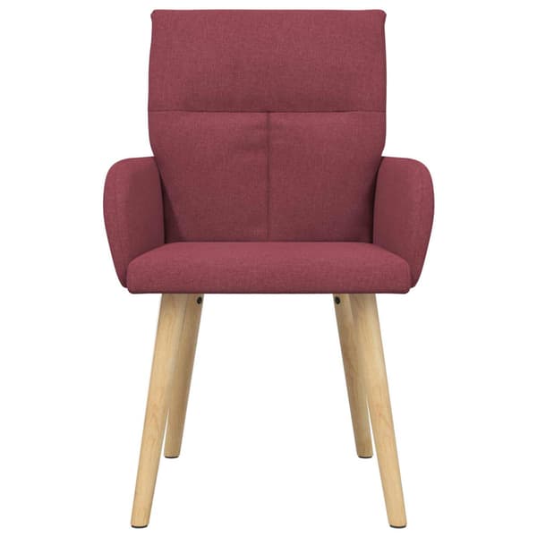 Matstolar 2 pcs Tyg Vinröd 60 x 56 x 96 cm