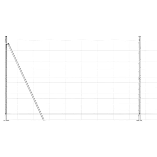 Stängselstolpe Galvaniserad 25 x 1,5 m Stål