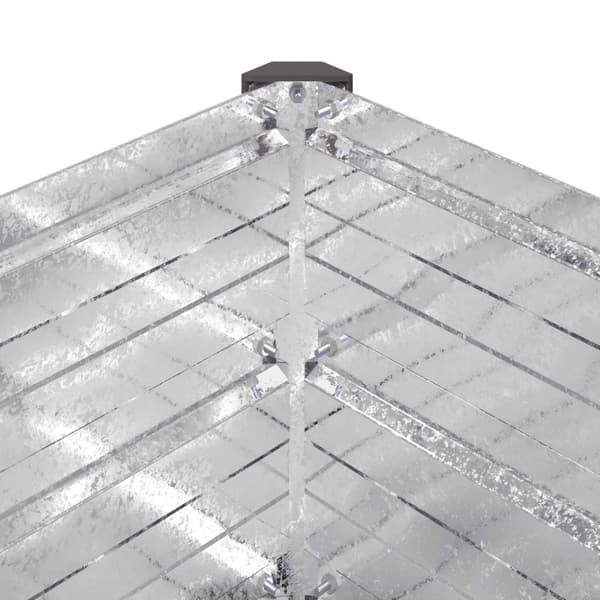 Höjd Trädgårdsbädd Silver 400 x 80 x 24 cm galvaniserad