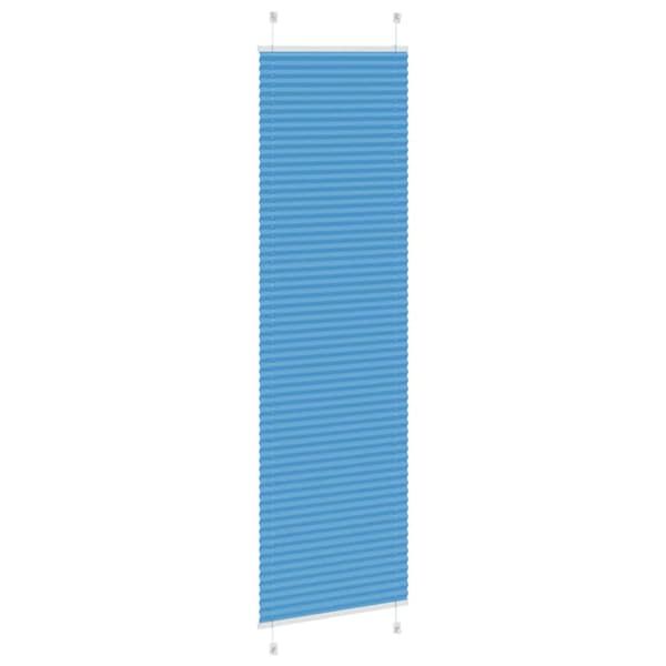 Plisserad persienn blå 55x200cm tyg bredd 54,4cm polyester