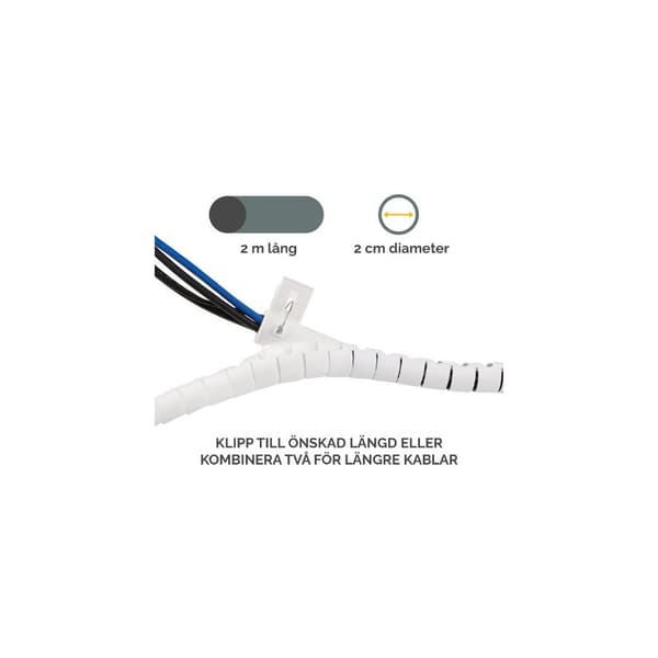 Kabelsamlare FELLOWES CableZip vit