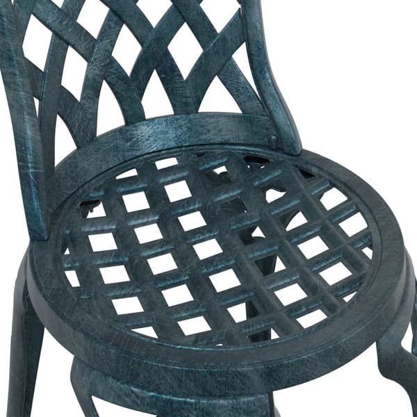 Trädgårds Bistro Set 3 pcs Grön Aluminium
