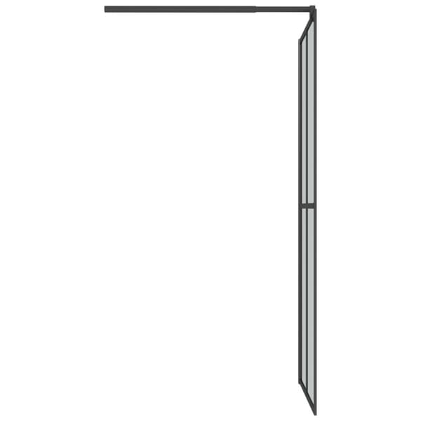 Duschvägg 118x190 cm mörkt härdat glas
