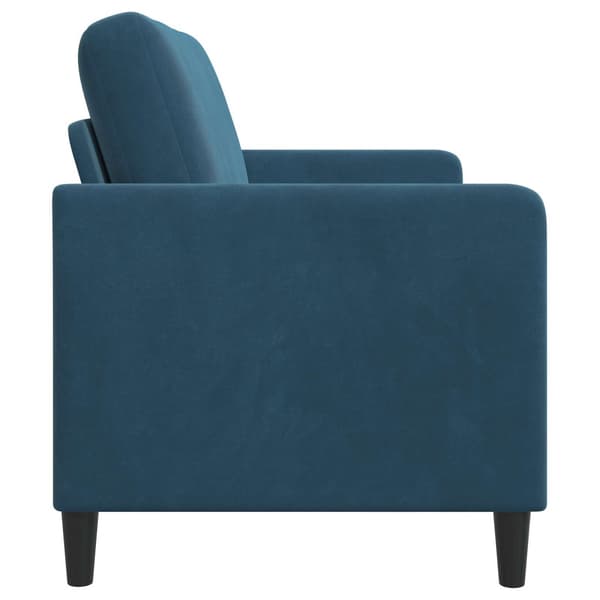 Soffa med förvaring Blå 122 x 78 x 87 cm Polyester