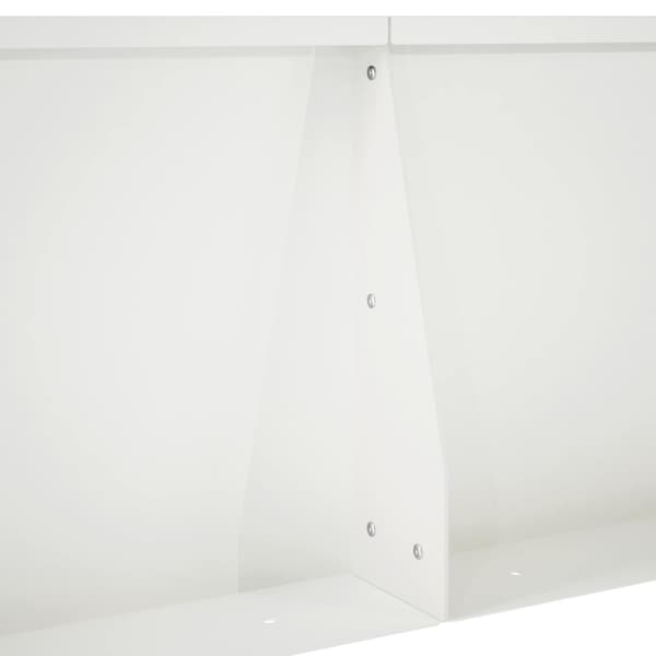 Stödvägg 2 st 60 x 12 x 50 cm Stål Vit