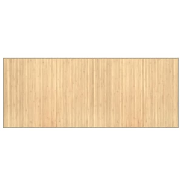 Matta rektangulär ljus naturlig 80x200 cm bambu