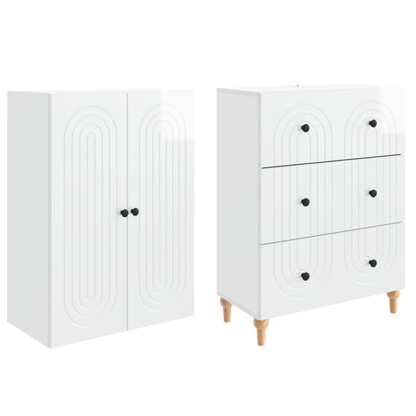 Skåpset 2 pcs 66 x 34,5 x 90 cm Konstruerat trä
