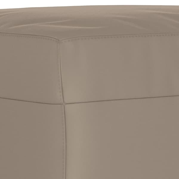 Soffgrupp med kuddar 3 delar Taupe mikrofibertyg