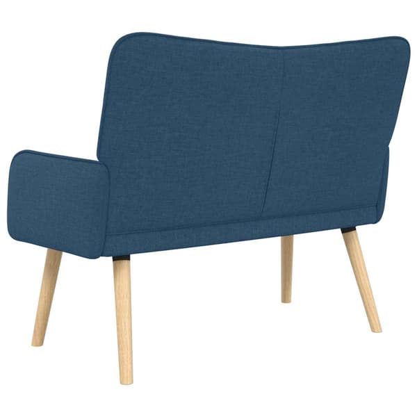 Tvåsitssoffa Blå 115 x 61 x 87 cm tyg