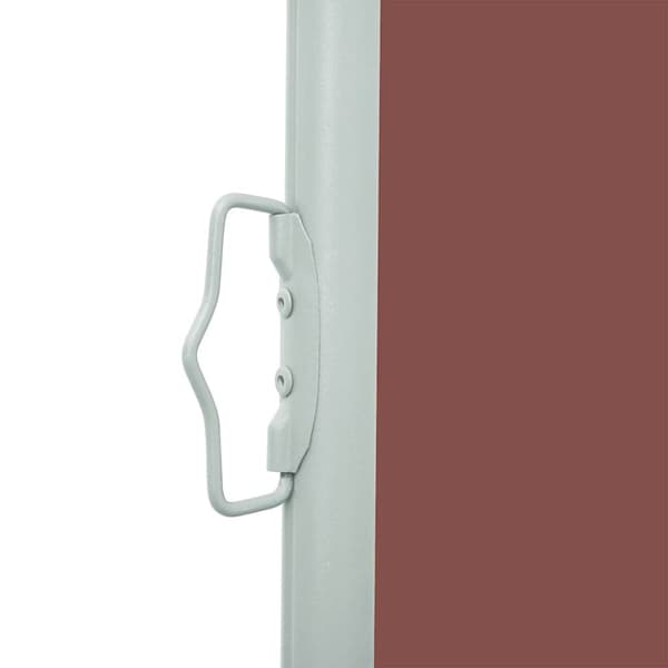 Infällbar sidomarkis 140x500 cm brun