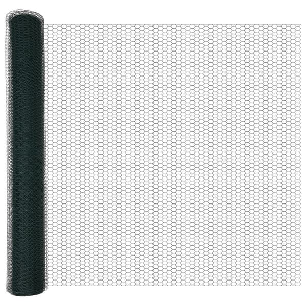 Hexagonstängsel Grön 1 x 100 m PVC