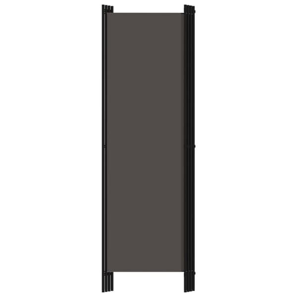 Rumsavdelare 4 paneler antracit 200x180 cm