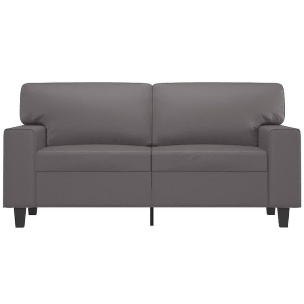 2-sitssoffa Grå 120 cm konstläder