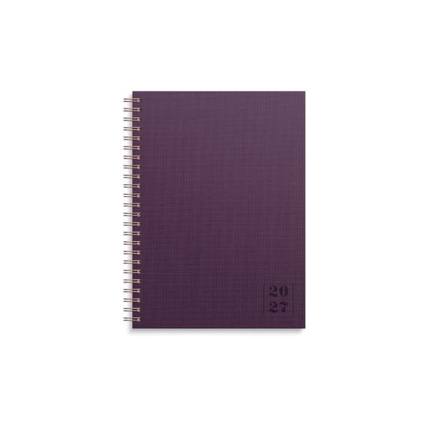 Kalender Business Textile 2027 plommon