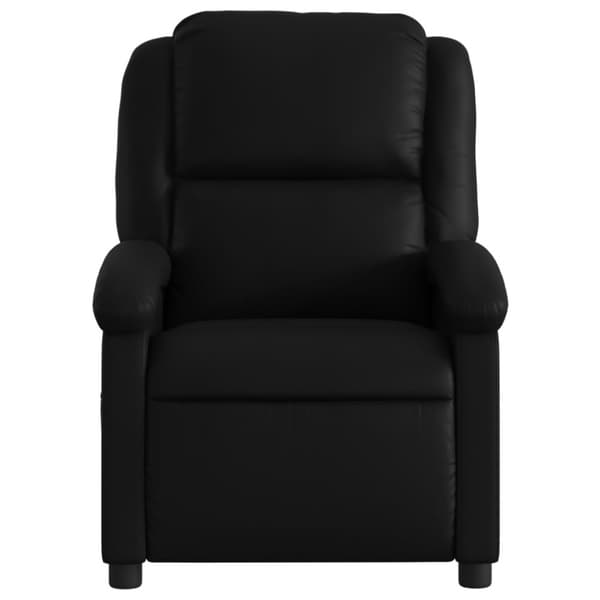 Massagefåtölj svart konstläder