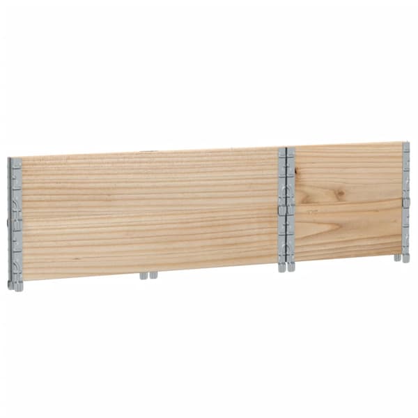 Pallkragar 2 st 100x50 cm massivt furu