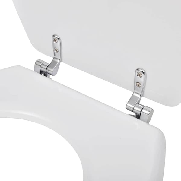 Toalettsitsar med lock 2 st MDF vit