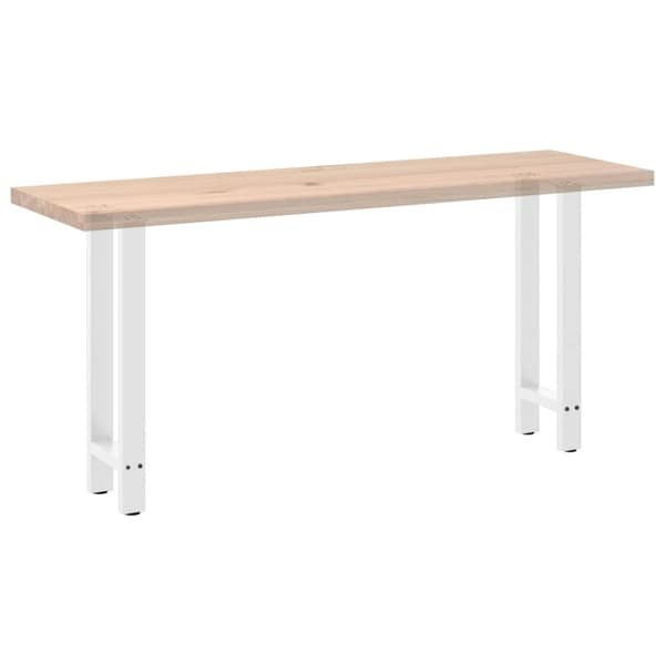 Konsolbordsben vita 2 st 38x(72-73) cm stål