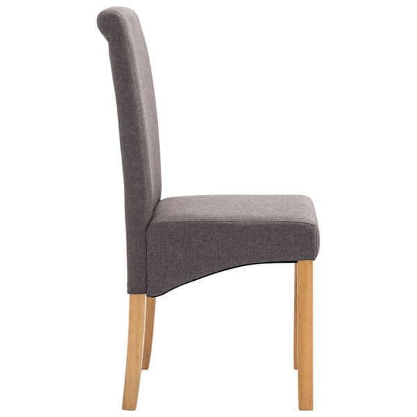 Matstolar 4 st taupe tyg