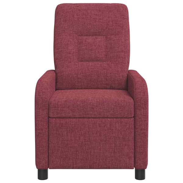 Massagefåtölj Vinröd Tyg