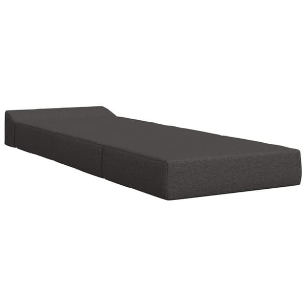 Fällbar Soffbed Mörkgrå 200 x 70 x 10 cm Tyg
