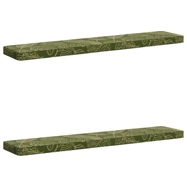 2-delade Bänk Kuddar VUGHT 2 st 100% Polyester Bladdesign