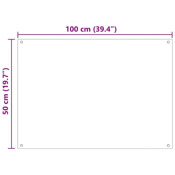 Köksskydd 2 pcs Vit 100 x 50 cm härdat glas
