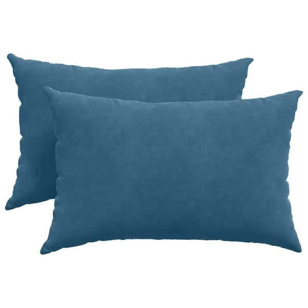Sofakuddar 2 pcs Blå 60 x 40 cm Kordread tyg