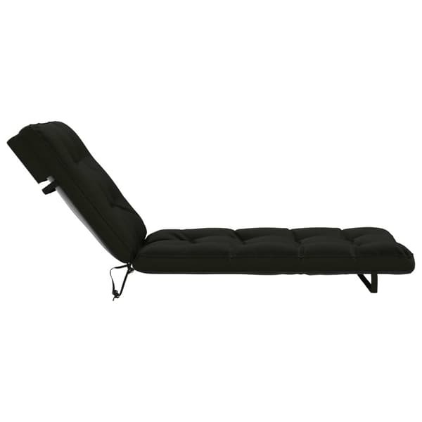 Solstol Kudde VIANEN 100% Polyester Svart 200 x 90 x 8 cm