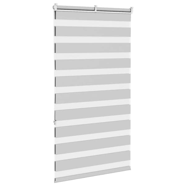Rullgardin zebra ljusgrå 70x150 cm tyg bredd 65,9 cm polyester