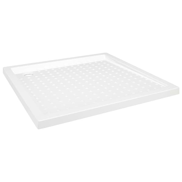 Duschkar med prickar vit 90x90x4 cm ABS