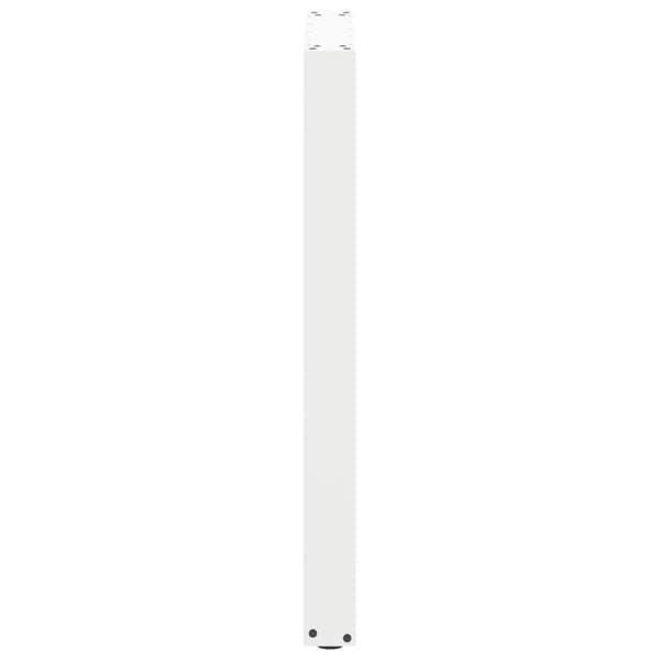 Barbordsben U-formade 2 st vita 40x(90-91) cm stål