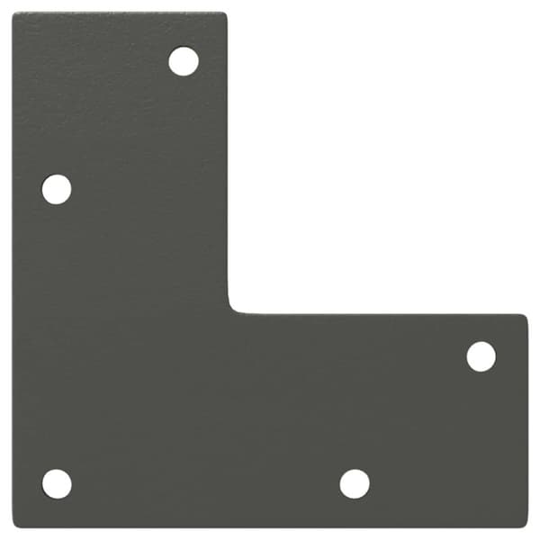 Soffbordsben koniska 4 st antracit 42-43 cm stål