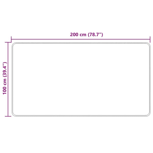 Mattlöpare MARSA Kräm 100 x 200 cm Polyester och PVC
