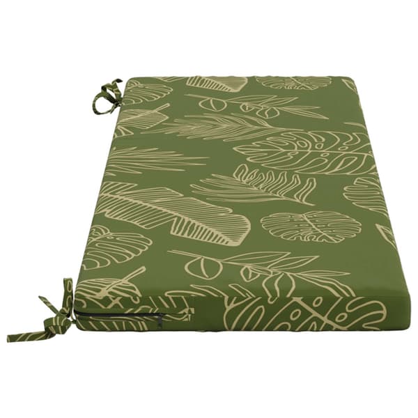 Bänk kudde SOEST 100% Polyester Bladdesign 110 x 40 x 5 cm