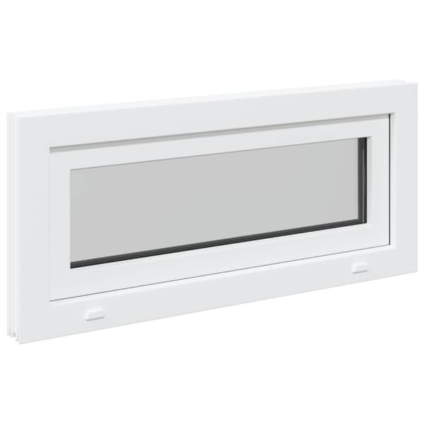 Källarfönster RISOR 90 x 40 cm PVC och glas Vit